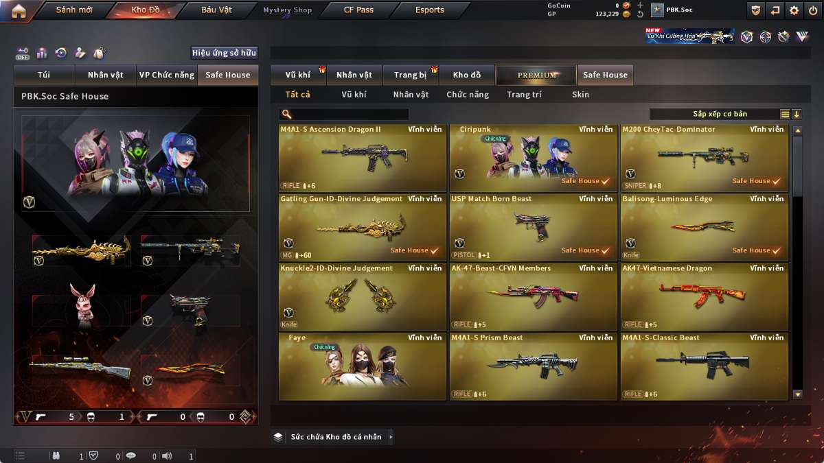 shop acc cf uy tin gia re